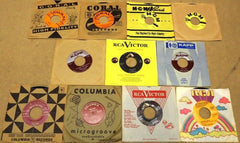 Vinyl 7in Records Coral MGM Kapp Columbia RCA Victor Qty 11 -- Used