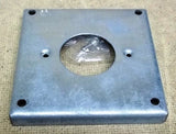 Outlet Cover 4in x 4in x 1/2in Steel