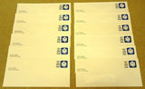 USPS Scott UO77 25c Window Envelope Official Business Lot of 12 Blue -- New