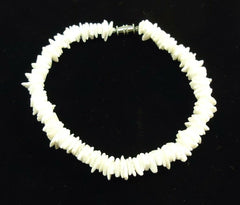 Designer White Shell Bracelet Barrel Clasp 10-in Bright White -- New