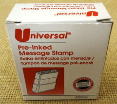 Universal Pre-Inked Message Stamp "Confidential" Red -- New