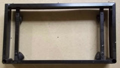 Commercial Grade Wheeled Cart Base 30in x 16in x 5 1/2in Steel -- Used