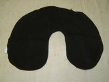ETA Travel Inflatable Pillow Black Fleece Snoozzz -- New
