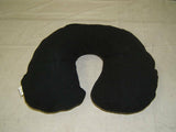 ETA Travel Inflatable Pillow Black Fleece Snoozzz -- New