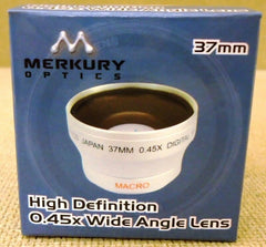 Merkury Optics CL-37WS 37mm High Definition 0.45x Wide Angle Lens -- New