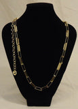 Fashion Designer Metal Chain Necklaces Qty 8 Adjuster Chain Gold -- New