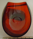 Red Glass Art 17in x 9in x 6in