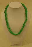 Designer Shell Necklace Barrel Clasp 18-in Green -- New