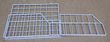 Commercial Grade Wire Bin Folding 12in x 11in x 5in White Steel Industrial Strength -- Used