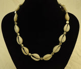 Designer Sea Shell Necklace Lobster Claw Clasp 18-in Ivory/Earthtones -- New