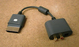 Microsoft Xbox 360 X808221-001 Audio Adapter Cable OEM Genuine -- Used