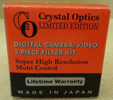Crystal Optics V0300-30 Digital Camera/Video 3 Piece Filter Kit -- New