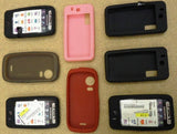 Samsung Smartphone Silicone Skin Cases 8 Count Multicolor -- Used