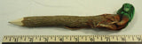 Handmade Carved Iguana Raw 8-in Stick Wood Pencil -- New