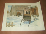 Winter Scene Print B. Liaskas 19/25 25”x 19”