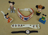 Disney Mickey Mouse Christmas Ornaments, Watch, Thimble, Toys And More -- Used