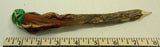 Handmade Carved Iguana Raw 8-in Stick Wood Pencil -- New