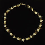 Designer Shell Necklace Barrel Clasp 18-in Earthtones -- New