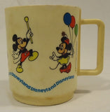 Deka Disney Micky Mouse and Friends Plastic Coffee Mug Donal Duck Goofy -- Used