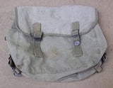 Vintage Canvas Backpack Green 12in x 10in x 5in US K-2163 -- Used