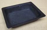 Commercial Grade Food Pan Half Size Aluminum Black Enamel 13in x 11in x 3in -- Used