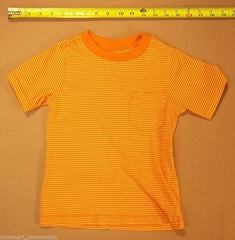 The Childrens Place Boys T Shirt Size 3T Toddler Orange Stripes -- Used