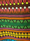 Embroidered Cloth 35in x 105in Black Multicolored C