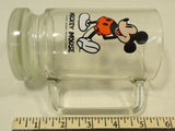 Disney Mickey Mouse Glass Mug 5-1/2-in Tall Vintage -- Used