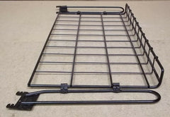 Heavy Duty Wire Shelves 24in x 13in Lot of 2 Industrial Strength Black Steel -- Used
