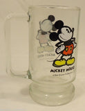 Disney Mickey Mouse Glass Mug Vintage 5-1/2-in Tall -- Used