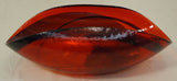 Red Glass Art 17in x 9in x 6in