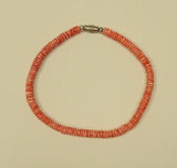 Designer Shell Bracelet Barrel Clasp 10-in Pink/Peach -- New