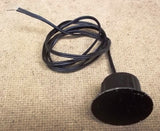 Standard Electrical Item Black Metal Disk With Wire -- Used