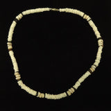 Designer Shell Necklace Barrel Clasp 18-in Ivory/Earthtones -- New