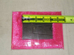 Colorful Fuzzy Picture Frame 3in x 5in Pink -- New