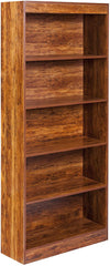 One Space 5-Tier Bookshelf With Adjustable Shelves