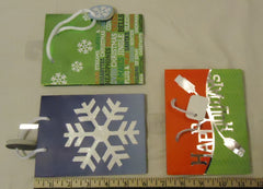 Best Buy Jeanmarie Mini Christmas Gift Bags 5 3/4in x 4 1/2in x 2in Qty 6 -- New