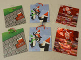 Christmas Gift Bags 7in x 6in x 3in Qty 6 -- New