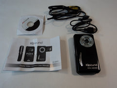 IQsound Digital Camcorder Camera 3 MegaPixel Black LCD 1.5-in Color IQ-8300 -- Used