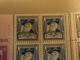 USPS Scott 864-68 American Poets 1940 Lot Of 5 Plate Block 20 Stamps Mint NH -- New