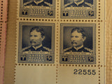 USPS Scott 874-78 1940 American Scientists Lot Of 5 Plate Block 20 Stamp Mint NH -- New
