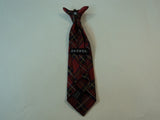 George Boys Tie 10-in Long 100% Polyester Small 6-7 Multi-Color Plaids & Checks -- New No Tags