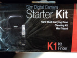 Vivitar Slim Digital Camera Starter Kit Hard Shell Case Mini Tripod VIV-SK-100 -- New