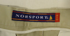 Norsport Khaki Pants Slacks Mens Size 36in x 32in Cotton -- Used