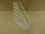 Standard Folder Holder 12in H x 10in D x 3in W White Desktop Stationary -- Used