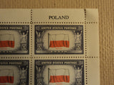 USPS Scott 909-21 Overrun Countries 1943-44 Lot Of 13 Plate Block Mint NH -- New