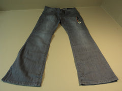 Faded Glory Boot Cut Jeans Cotton Spandex Female Kids 12A Average Grays Solid -- New With Tags