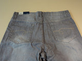 Faded Glory Boot Cut Jeans Cotton Spandex Female Kids 12A Average Grays Solid -- New With Tags