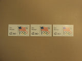USPS Scott 2528a 29c 3 Books Flag Olympic Rings 30 Stamps 3 Panes Mint Booklet -- New