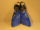 Tusa Scuba Fins Open Heel Blue/Black Size Regular Cetusy Symmetric -- Used